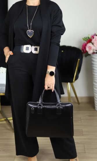 Lina | Ensemble élégant : cardigan, haut & pantalon