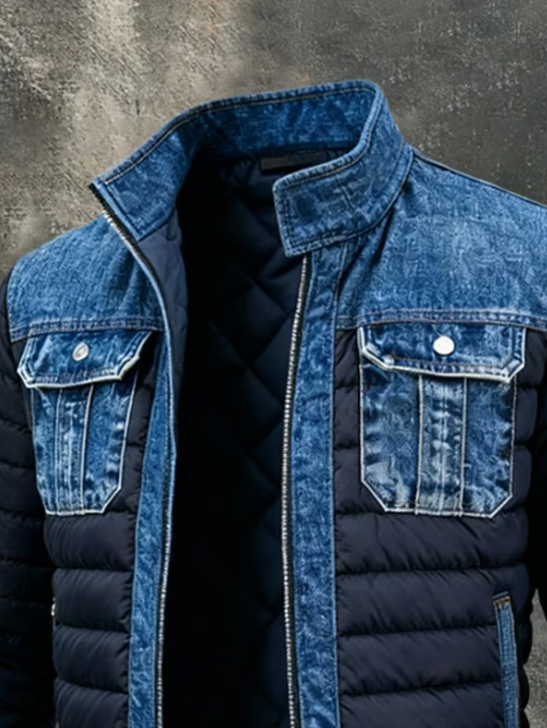 Paul | VESTE MATELASSÉE HYBRIDE EN DENIM
