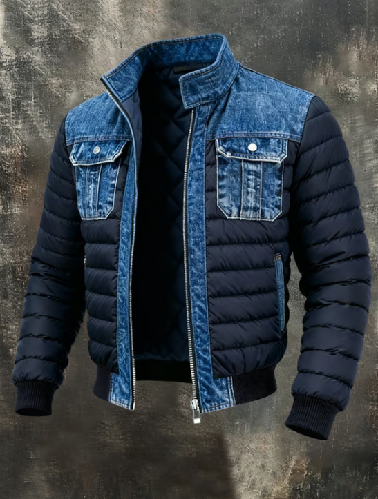 Paul | VESTE MATELASSÉE HYBRIDE EN DENIM