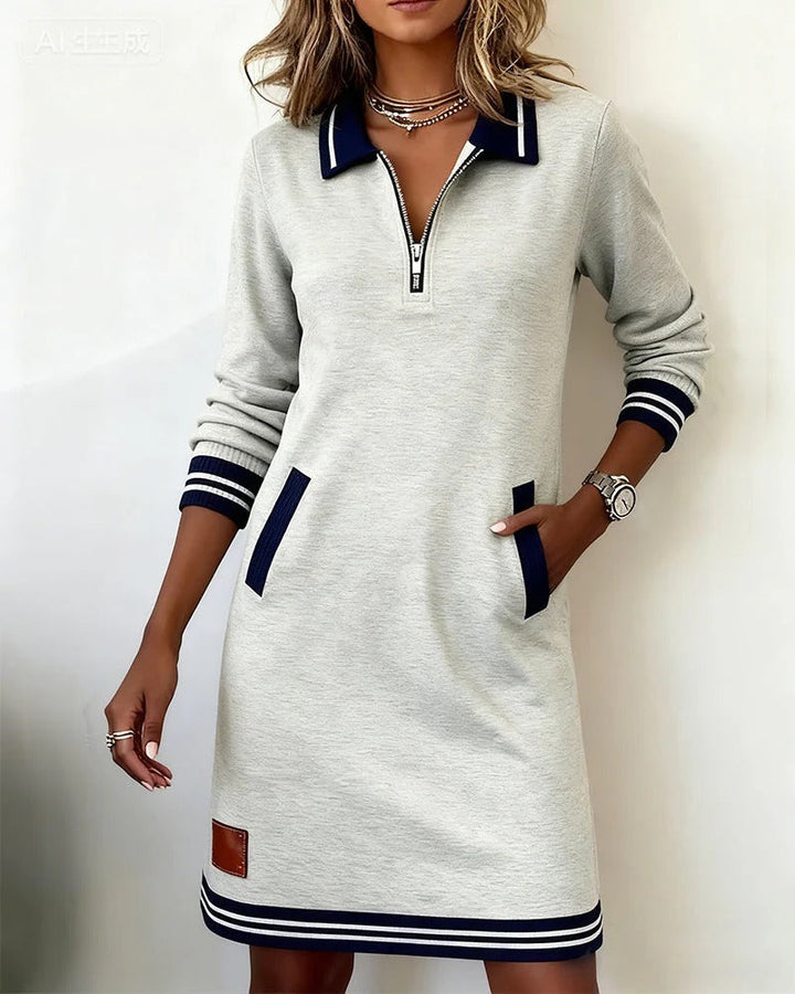 Sophie | Robe Chic À Manches Longues