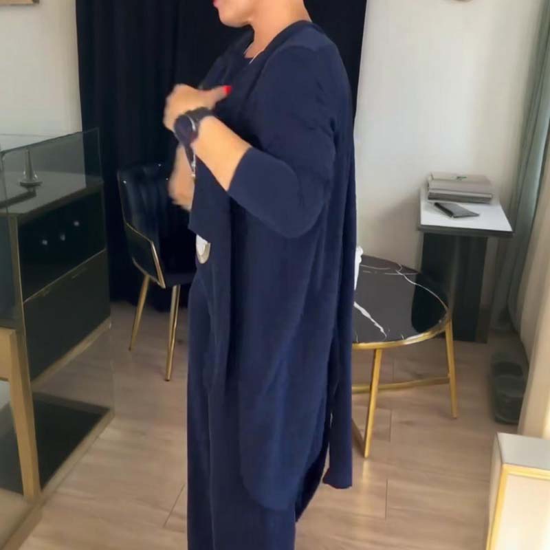 Lina | Ensemble élégant : cardigan, haut & pantalon