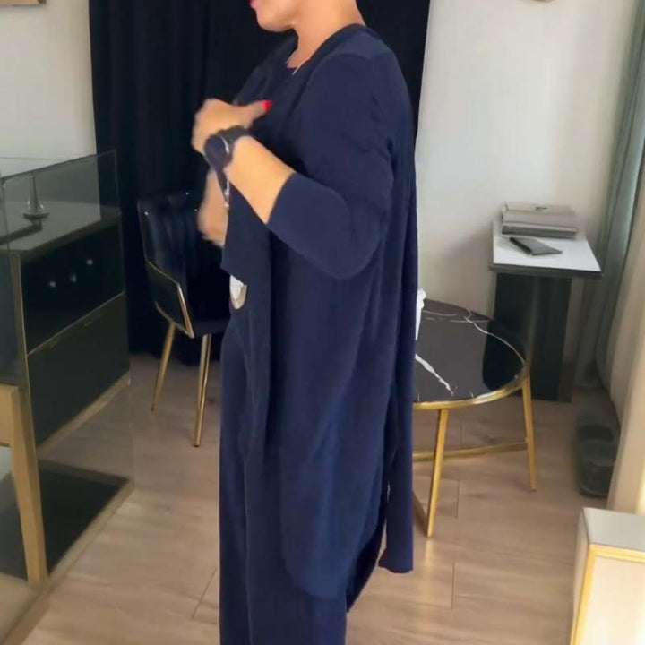 Lina | Ensemble élégant : cardigan, haut & pantalon